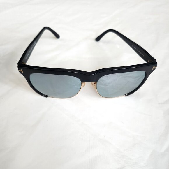 Tom Ford Thea Shiny Black Sunglasses Unisex TF366 01G